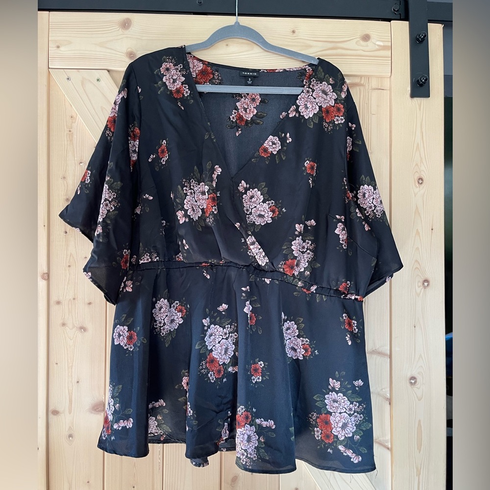 Torrid Floral Blouse